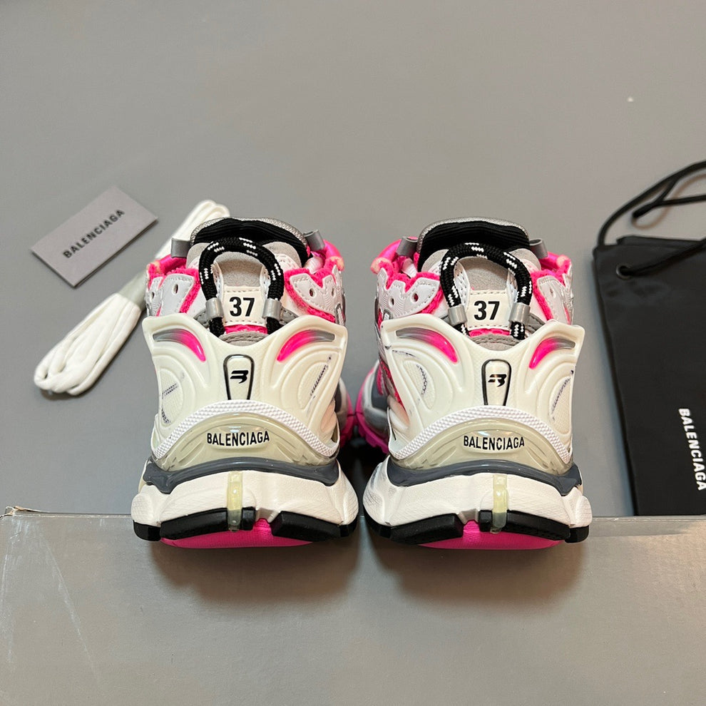 B*lenciaga Runner
White Fluo Pink