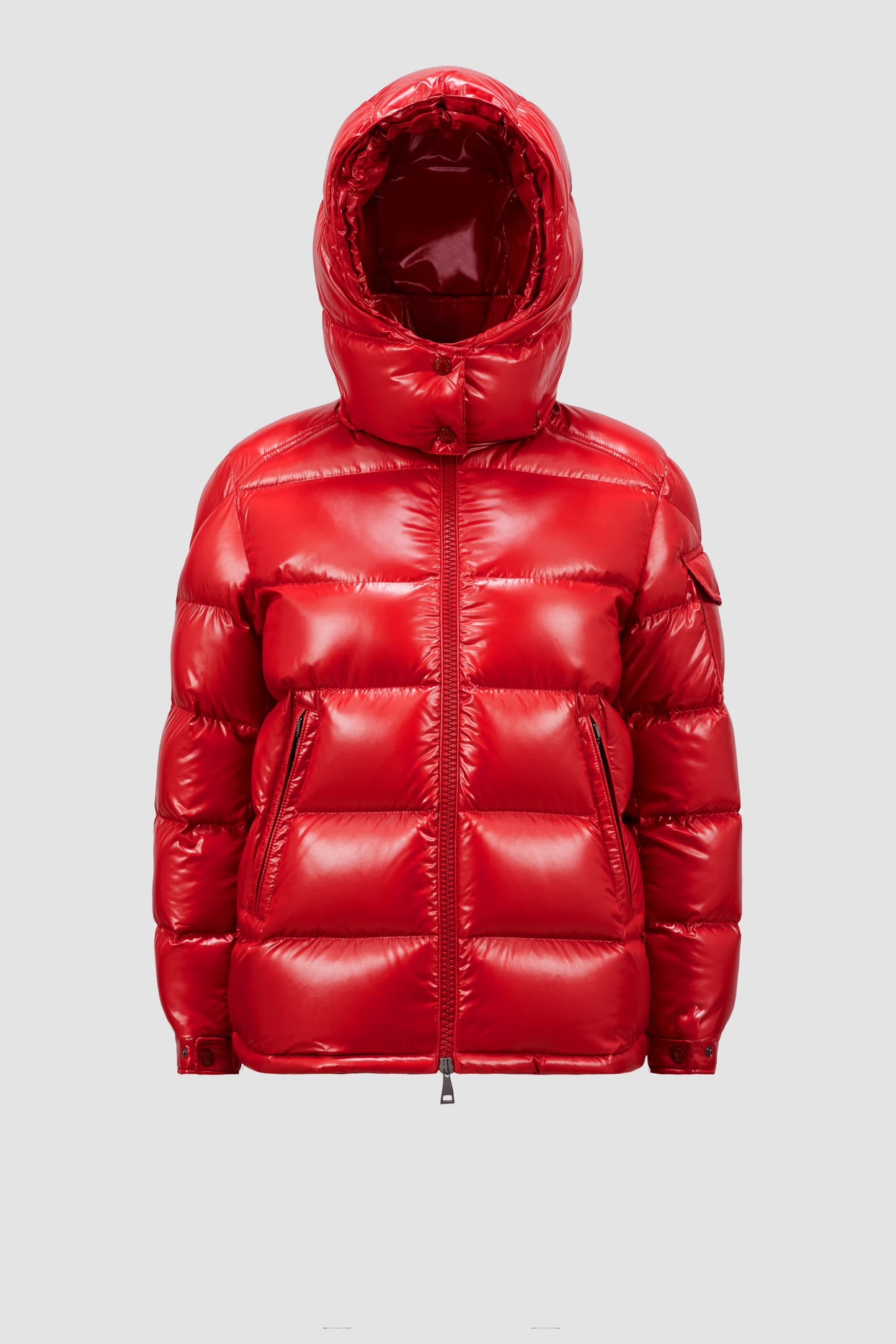 M*ncler Maya puffer jacket Red