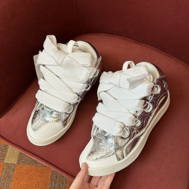L*nvin curb crinkled metallic