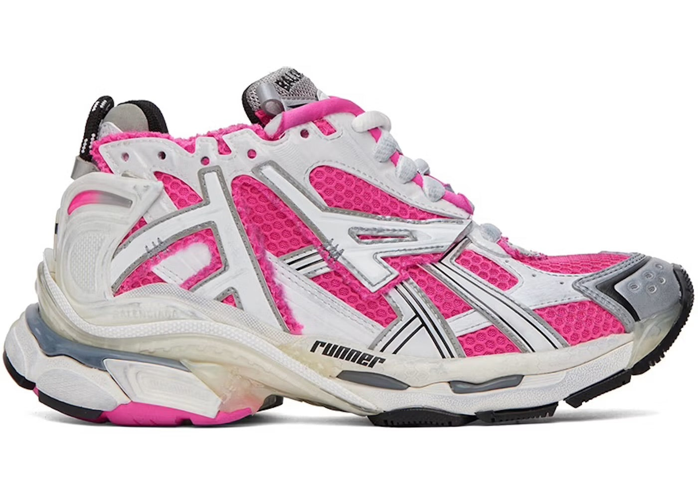 B*lenciaga Runner
White Fluo Pink