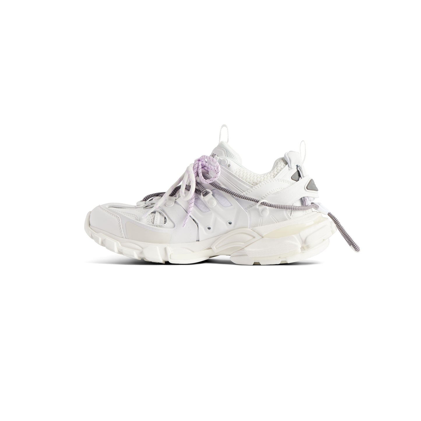 B*lenciaga track Trail laces White Lilac