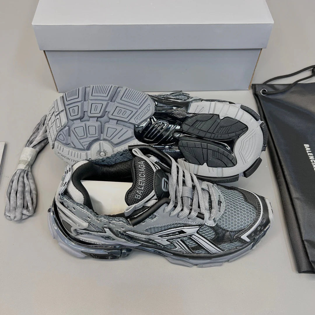 B*lenciaga Runner Sneaker Dark Grey Black