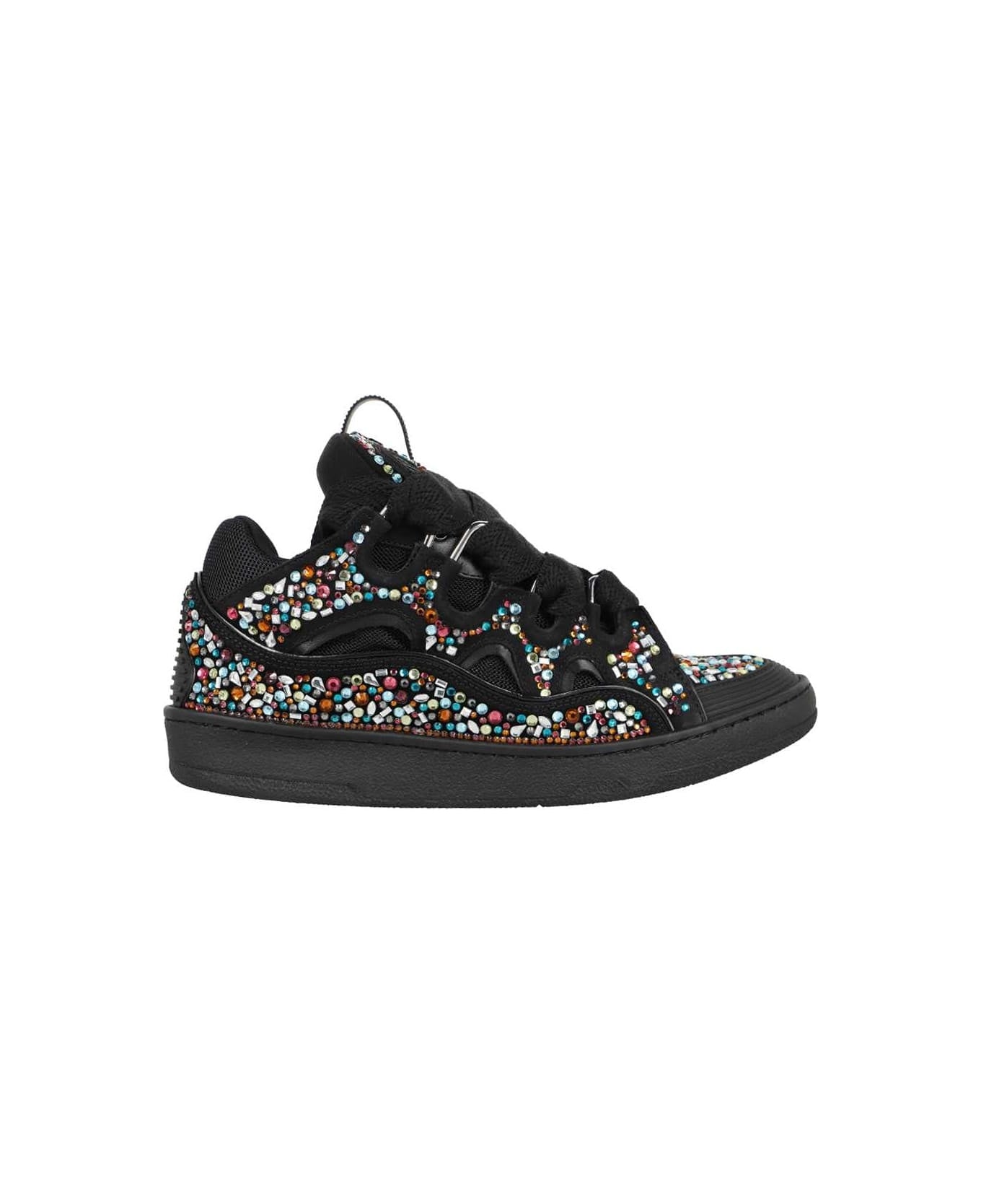 L*nvin curb Black rhinestone
