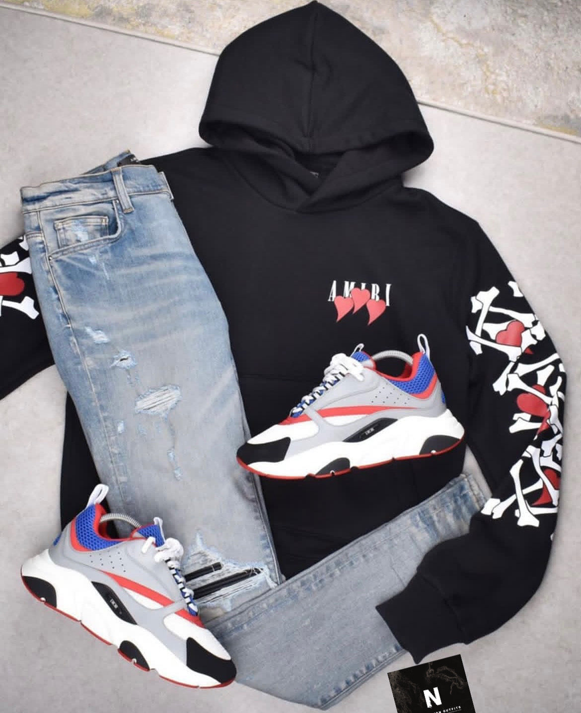 Am*ri hoodie x Am*ri Jeans x D*or b22