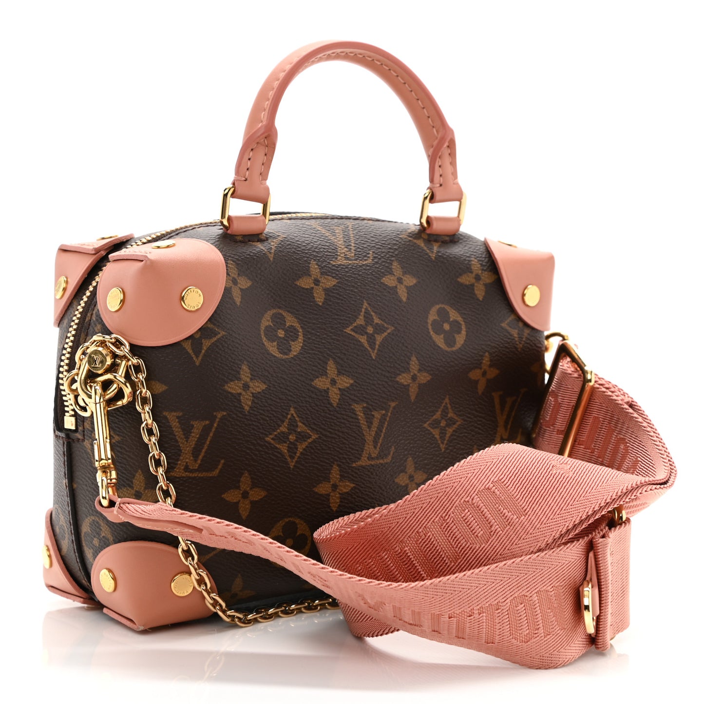 L*V*T Handbag Beige, Brown, Pink Petite Malle Souple