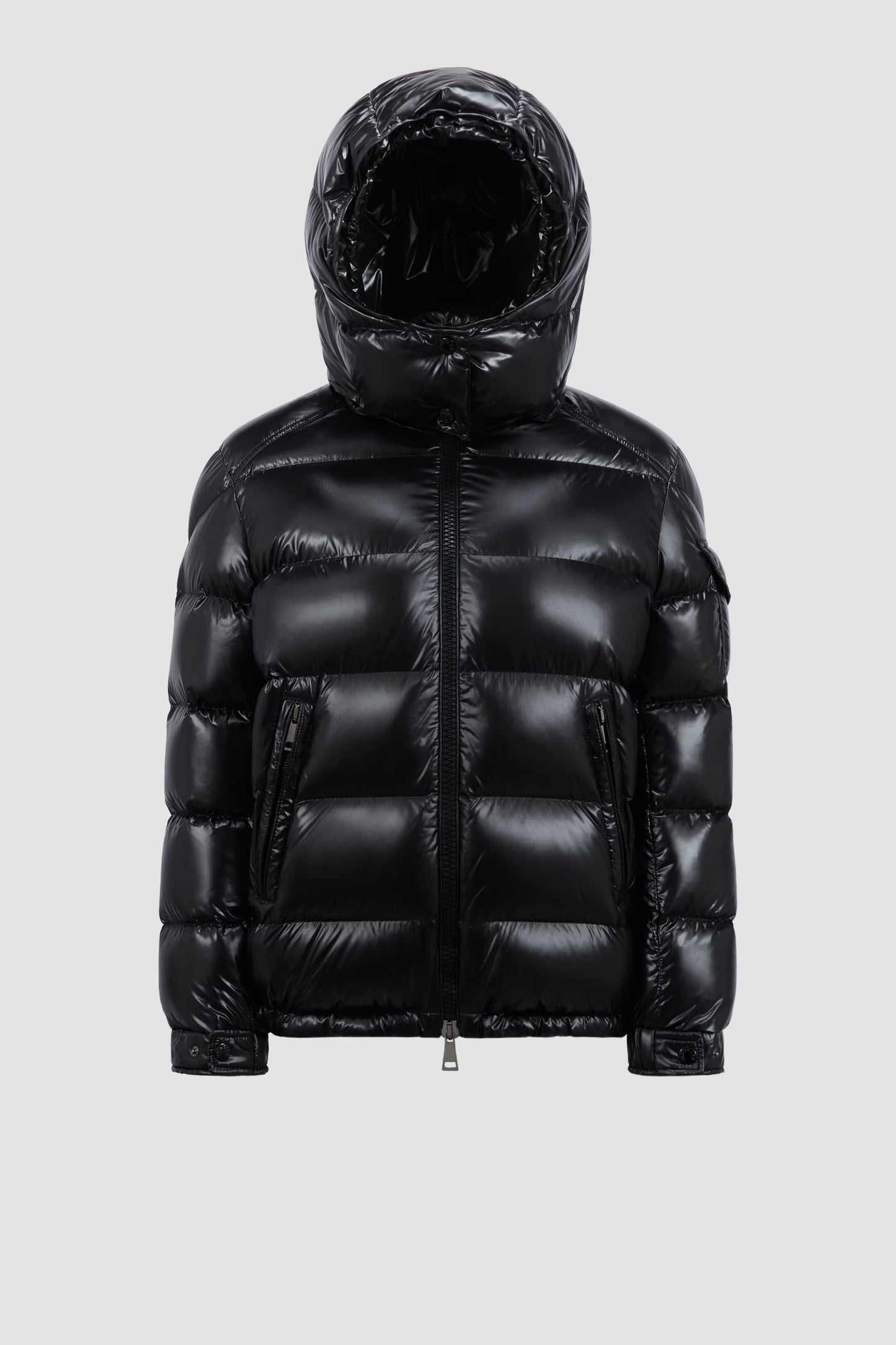 M*ncler MAIRE HOODED SHORT DOWN JACKET Black