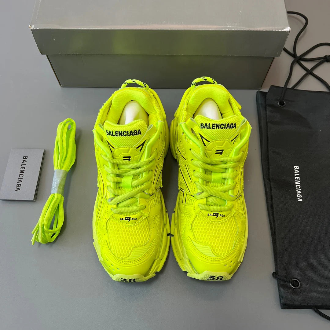 B*lenciaga runner Fluorescent Yellow