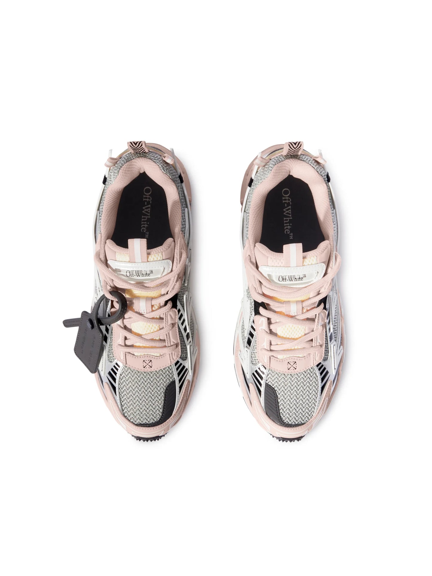 O*f- White pink white grey