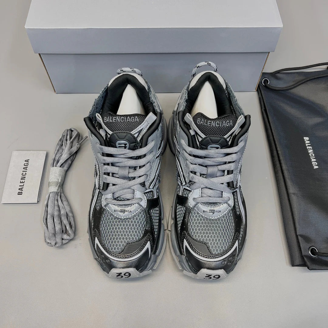 B*lenciaga Runner Sneaker Dark Grey Black