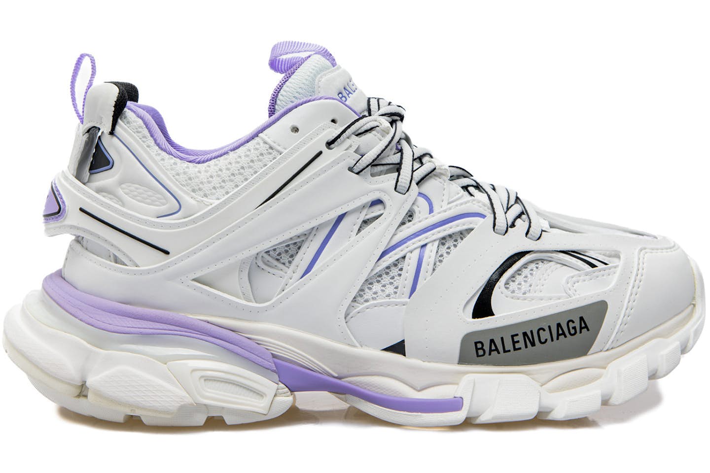 B*lenciaga track Clear Red Sole