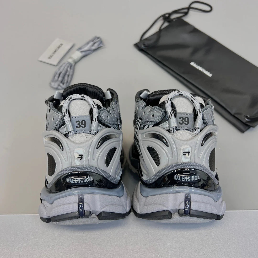 B*lenciaga Runner Sneaker Dark Grey Black