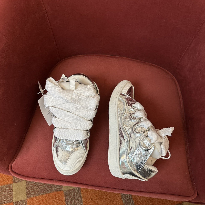 L*nvin curb crinkled metallic