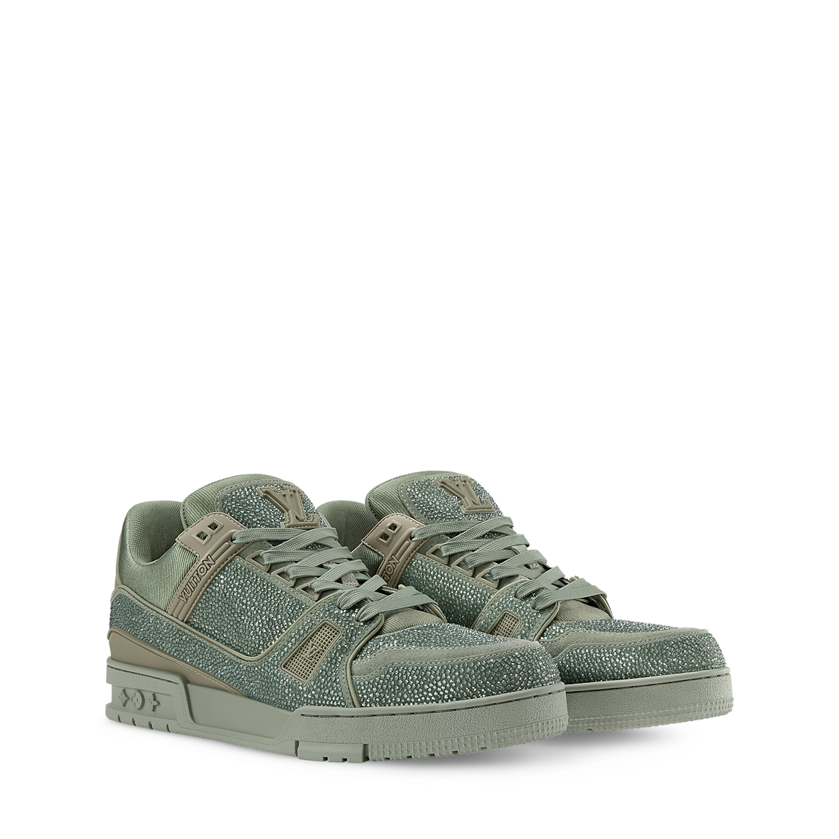 L*VT Khaki Green Swarovski