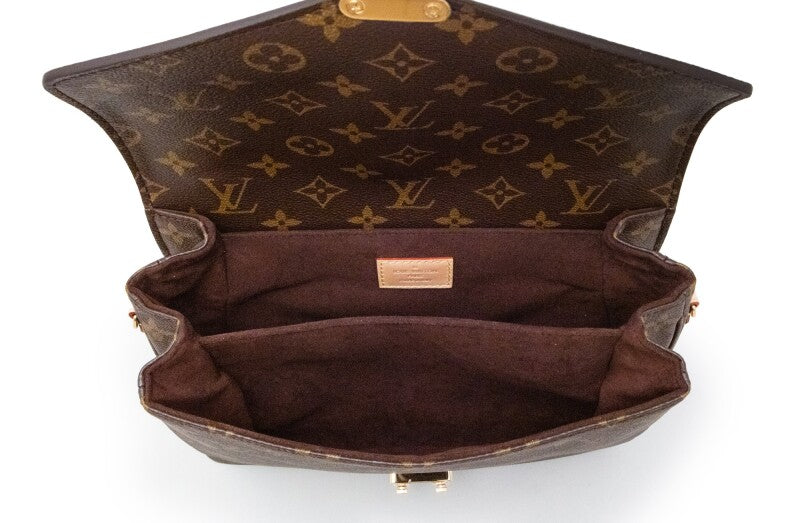L*V*T Brown Monogram Coated Canvas Pochette Métis