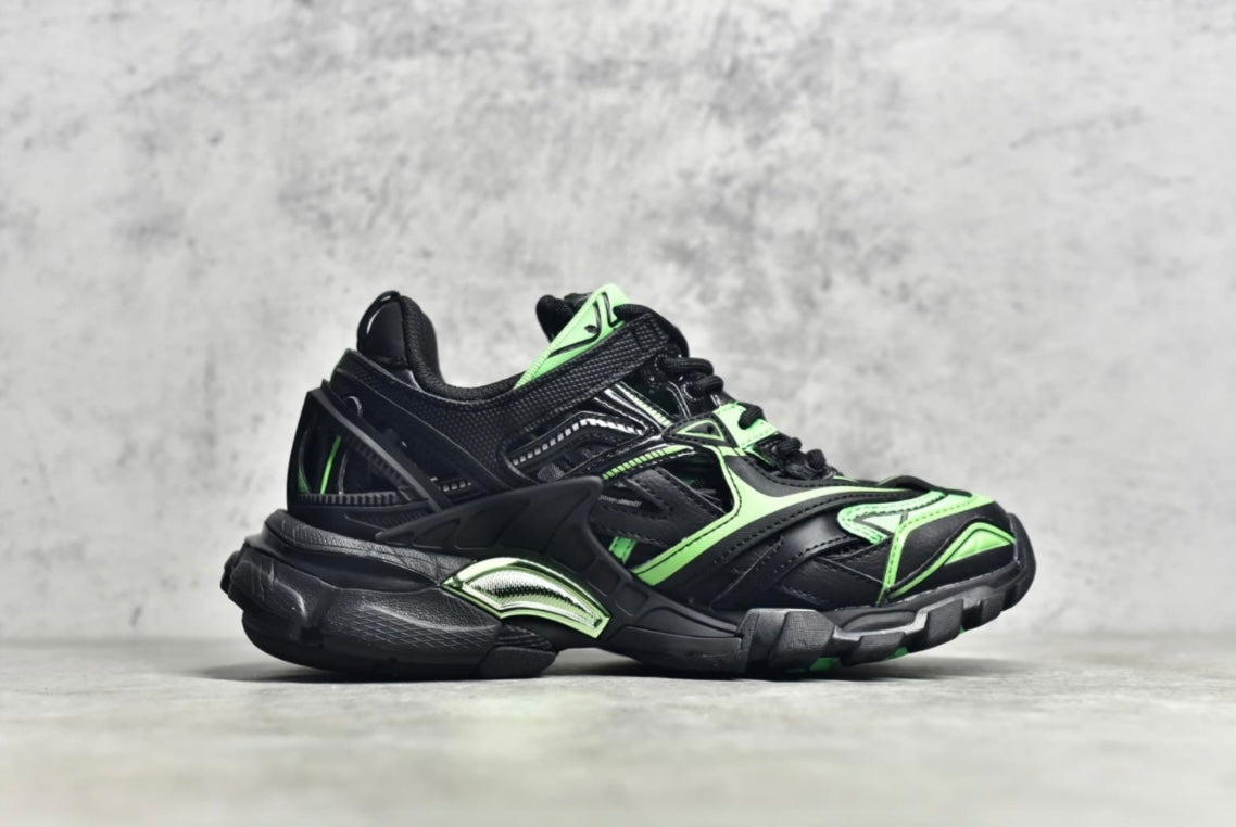 B*lenciaga Track 2 Black green