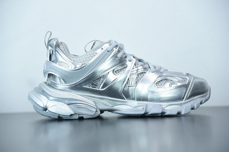 B*lenciaga Track triple silver