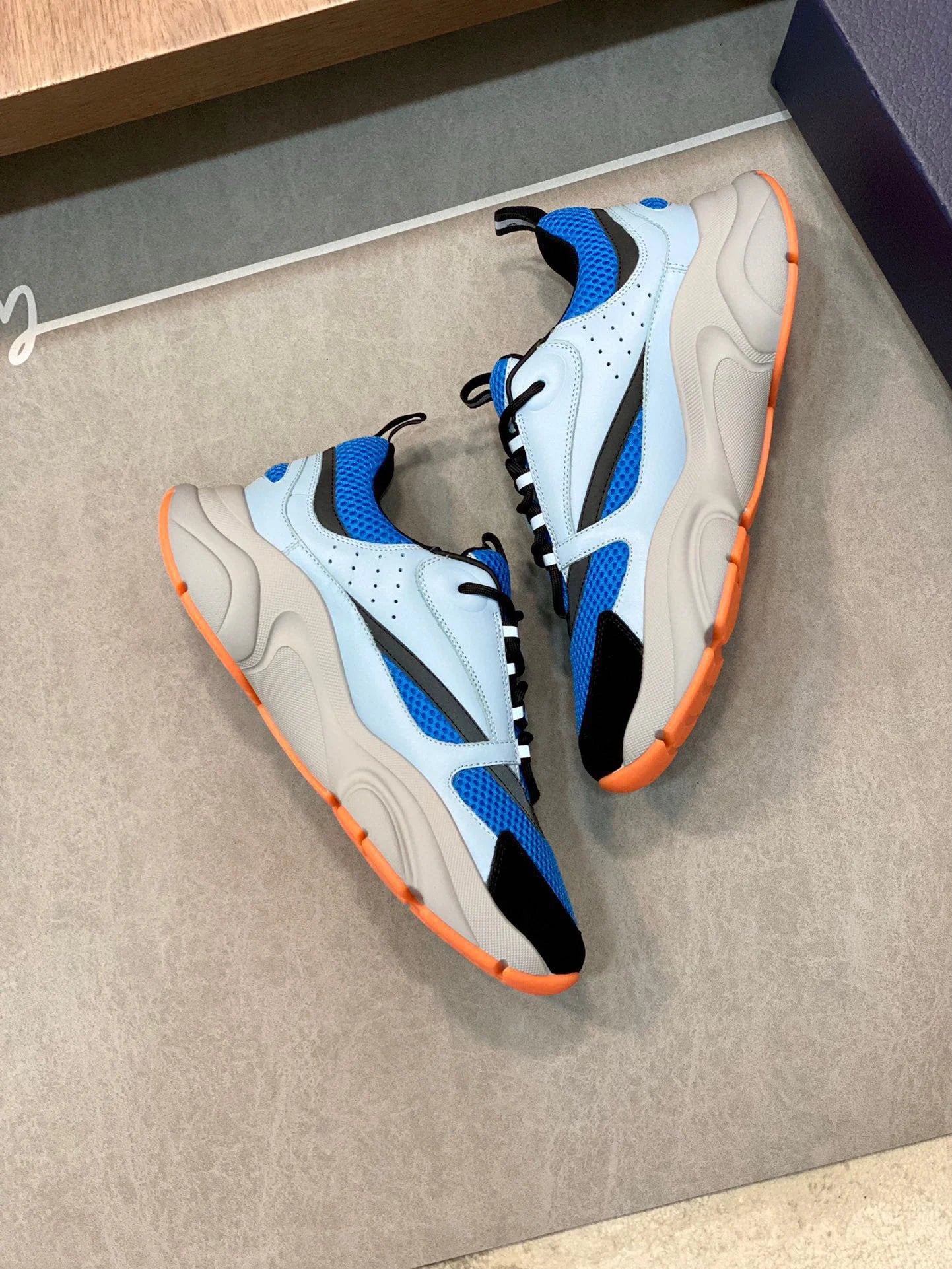 D*or B22 Blue Technical Mesh Light Blue Grey Orange