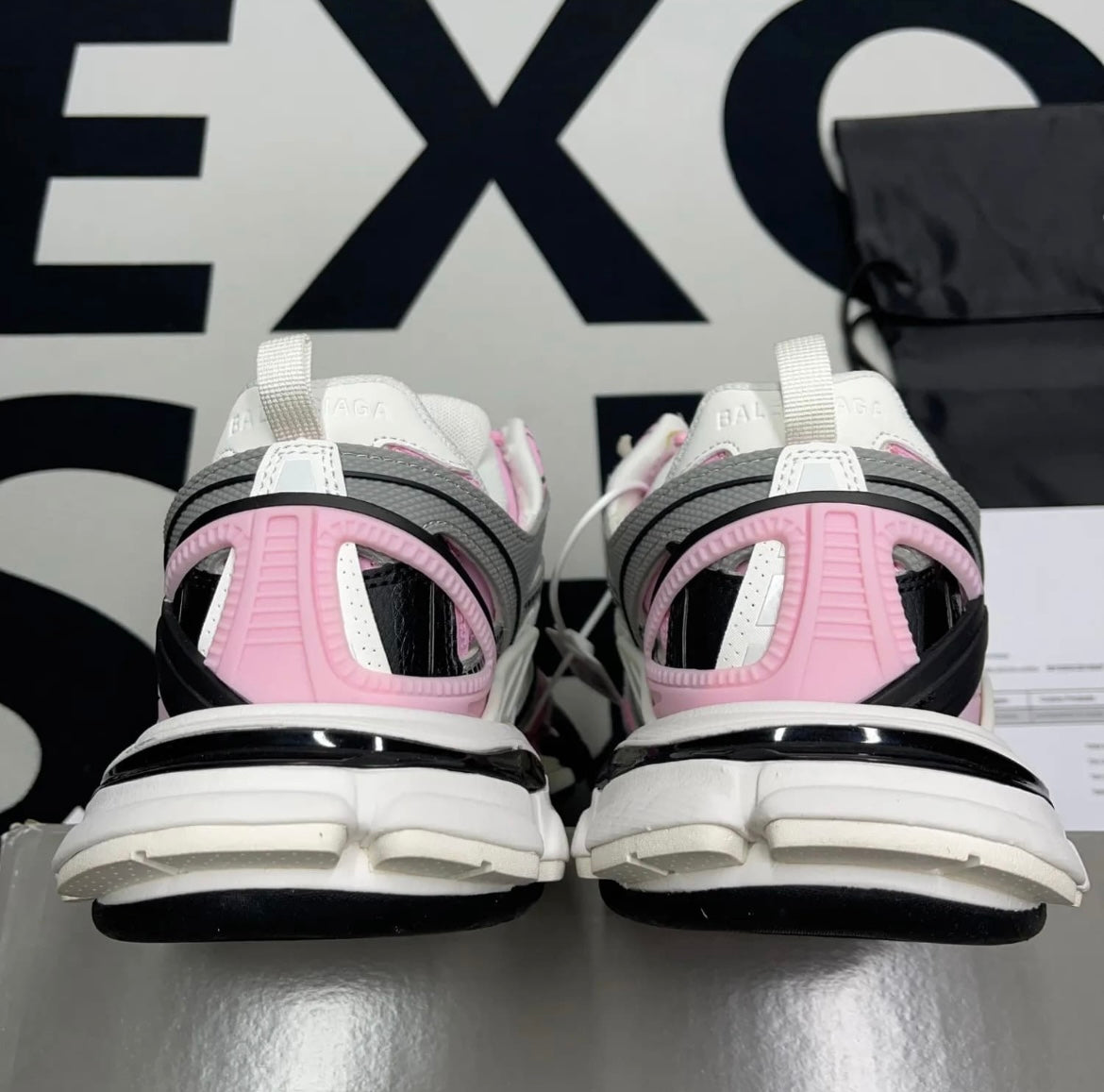 B*lenciaga Track 2 Pink Grey