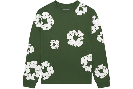 D*nim Tears x Long Sleeve Cotton Wreath T-shirt Green