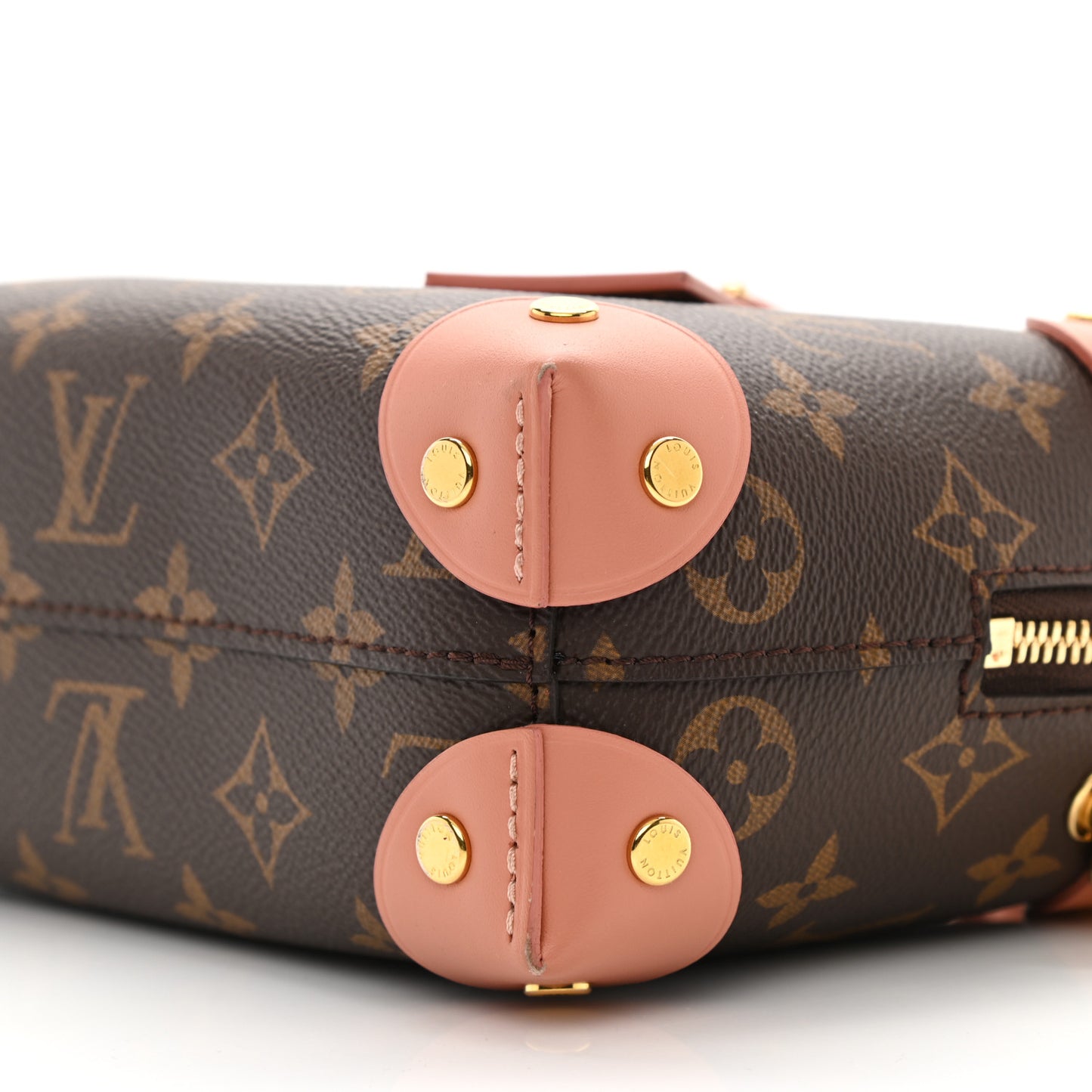 L*V*T Handbag Beige, Brown, Pink Petite Malle Souple