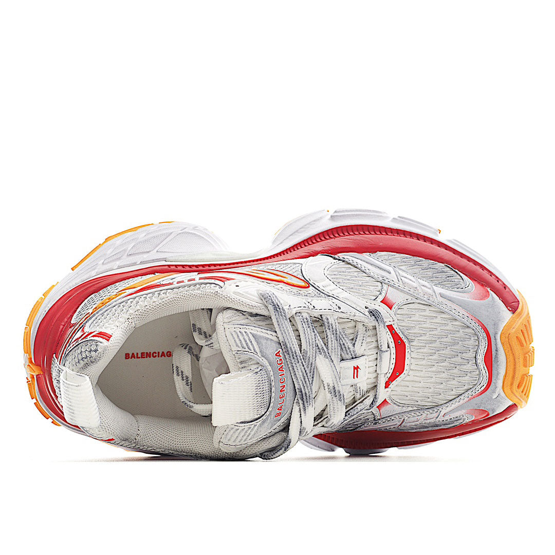 B*lenciaga 10XL White red orange