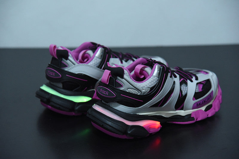 B*lenciaga Track LED Grey Pink Black