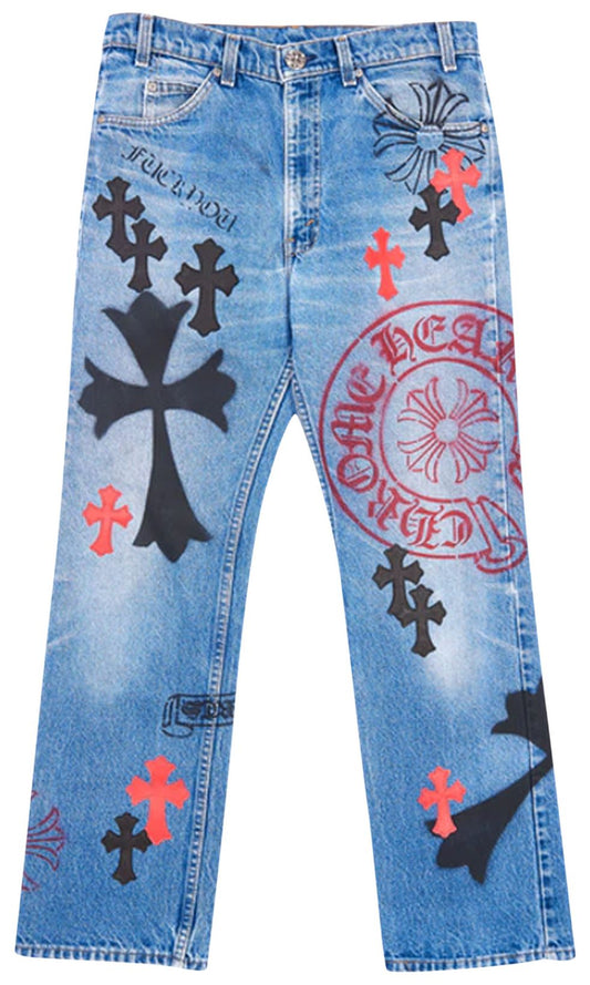 C*H JEANS Blue Black Red