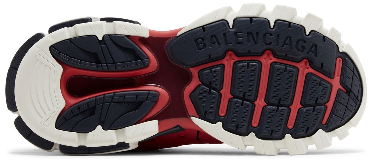 B*lenciaga track led Red Dark Grey
