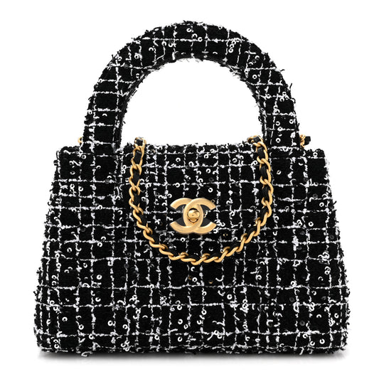 Cha Handbag Black White
