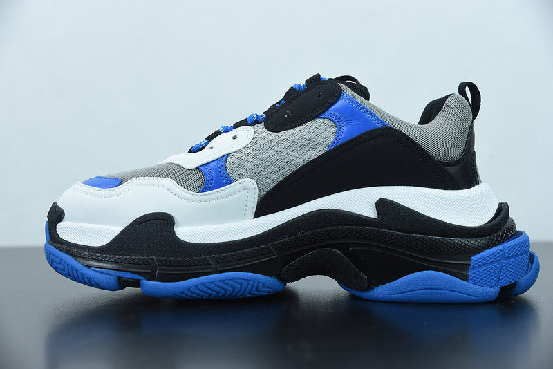 B*lenciaga Triple S grey blue black