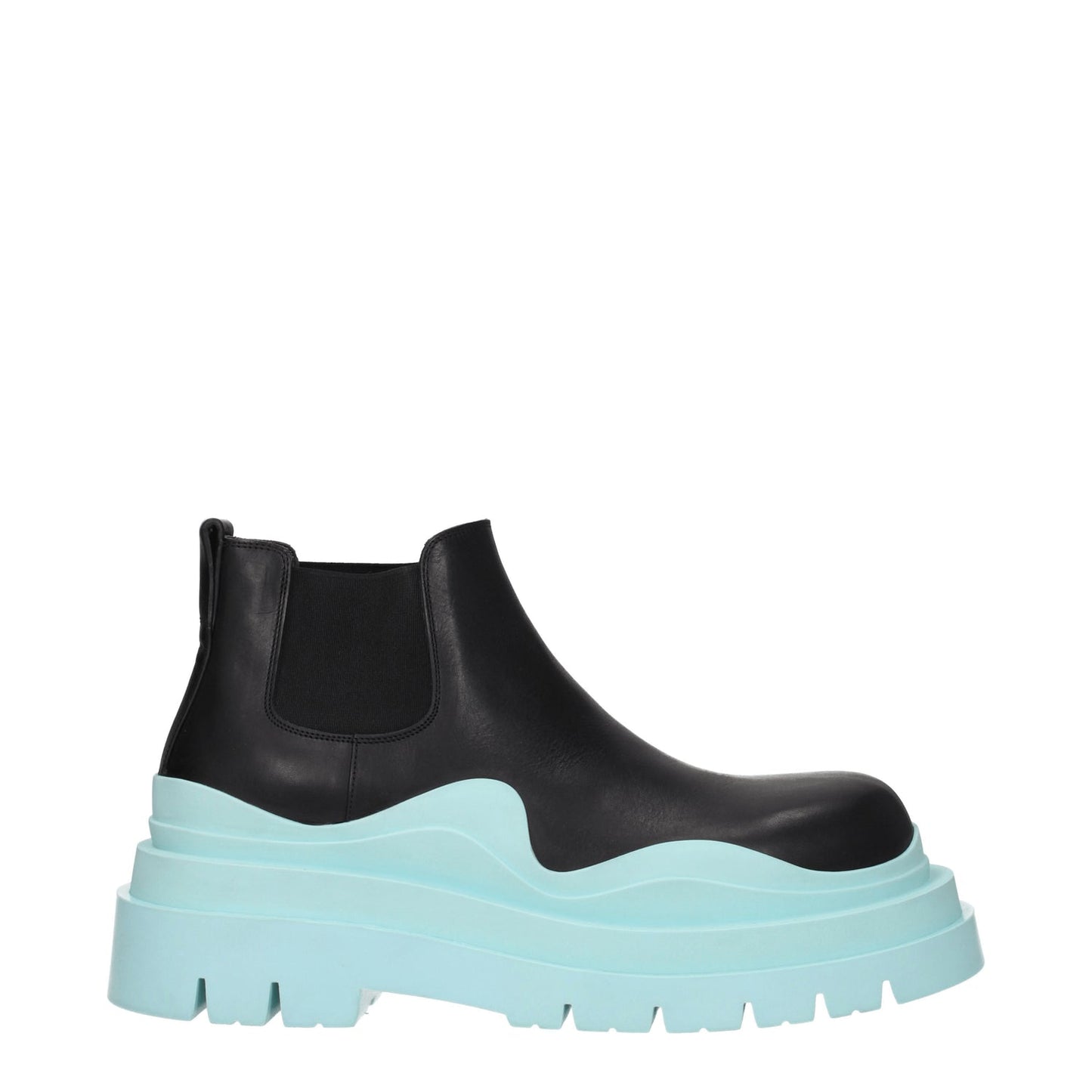 B*VT Low Top Boots Black Pale Blue