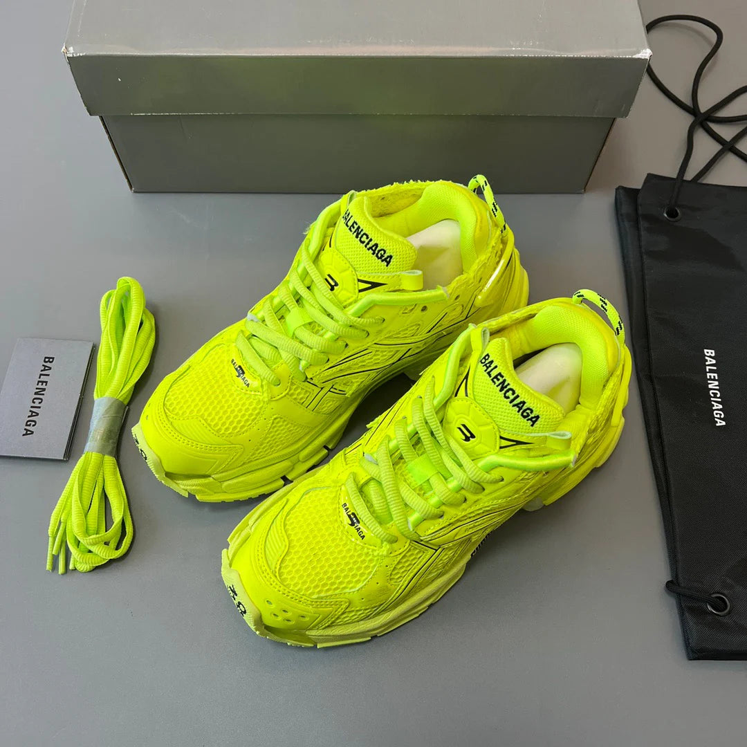 B*lenciaga runner Fluorescent Yellow