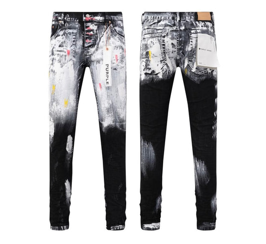 PURPLE BRAND JEANS Black paint