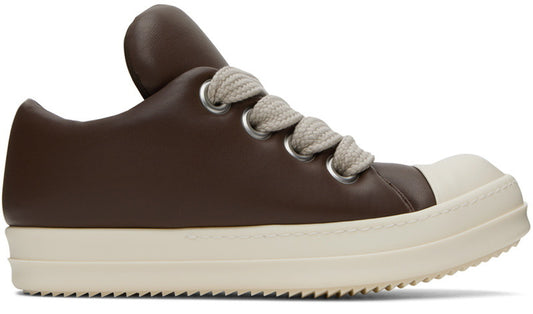 Rick Jumbo Lace Up Cushioned Low Top Sneakers Brown