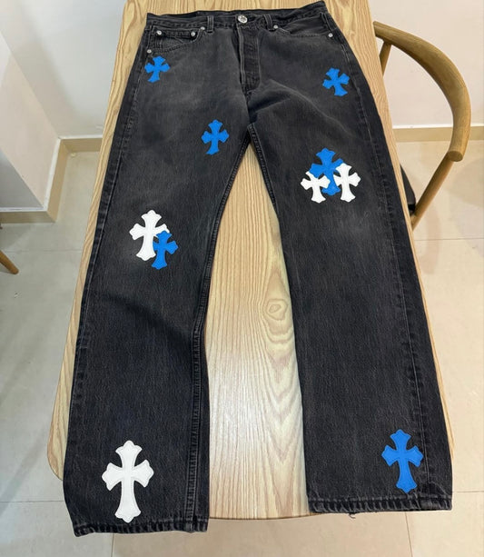 C*H JEANS Black Blue white