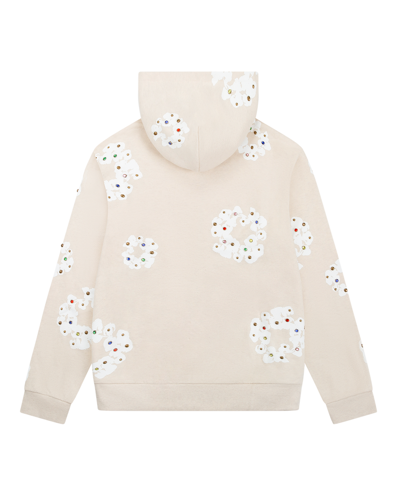 D*nim Tears Rhinestone zip up Oatmeal