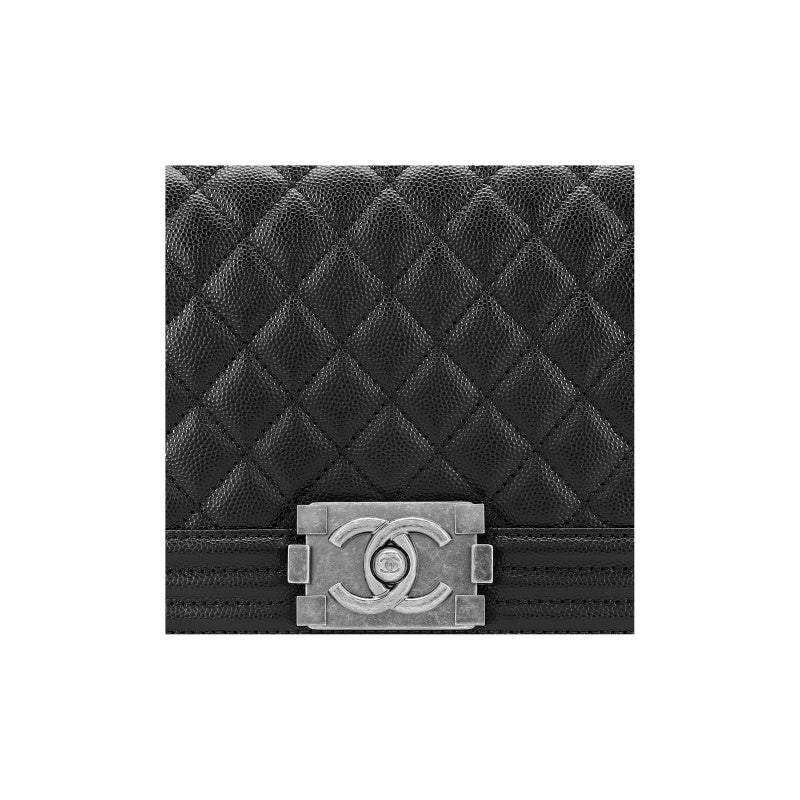 Cha Boy Flap
Quilted Medium Caviar Black