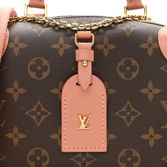L*V*T Handbag Beige, Brown, Pink Petite Malle Souple