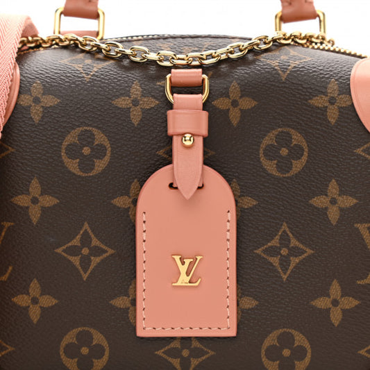 L*V*T Handbag Beige, Brown, Pink Petite Malle Souple