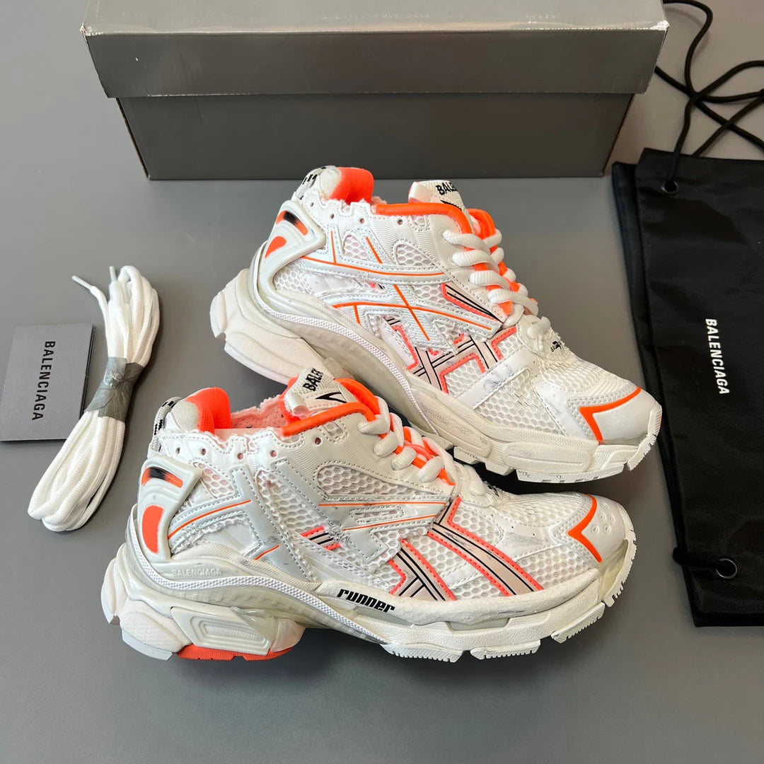 B*lenciaga Runner Trainer Fluo Orange