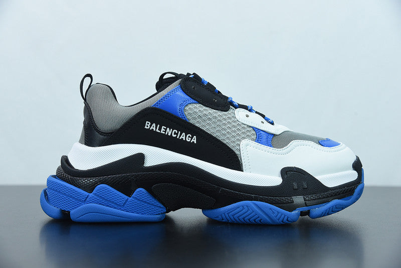 B*lenciaga Triple S grey blue black