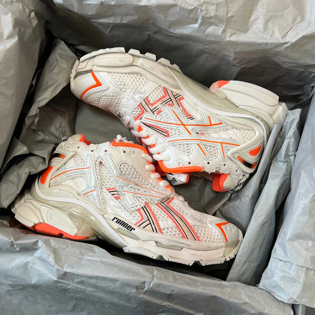 B*lenciaga Runner Trainer Fluo Orange