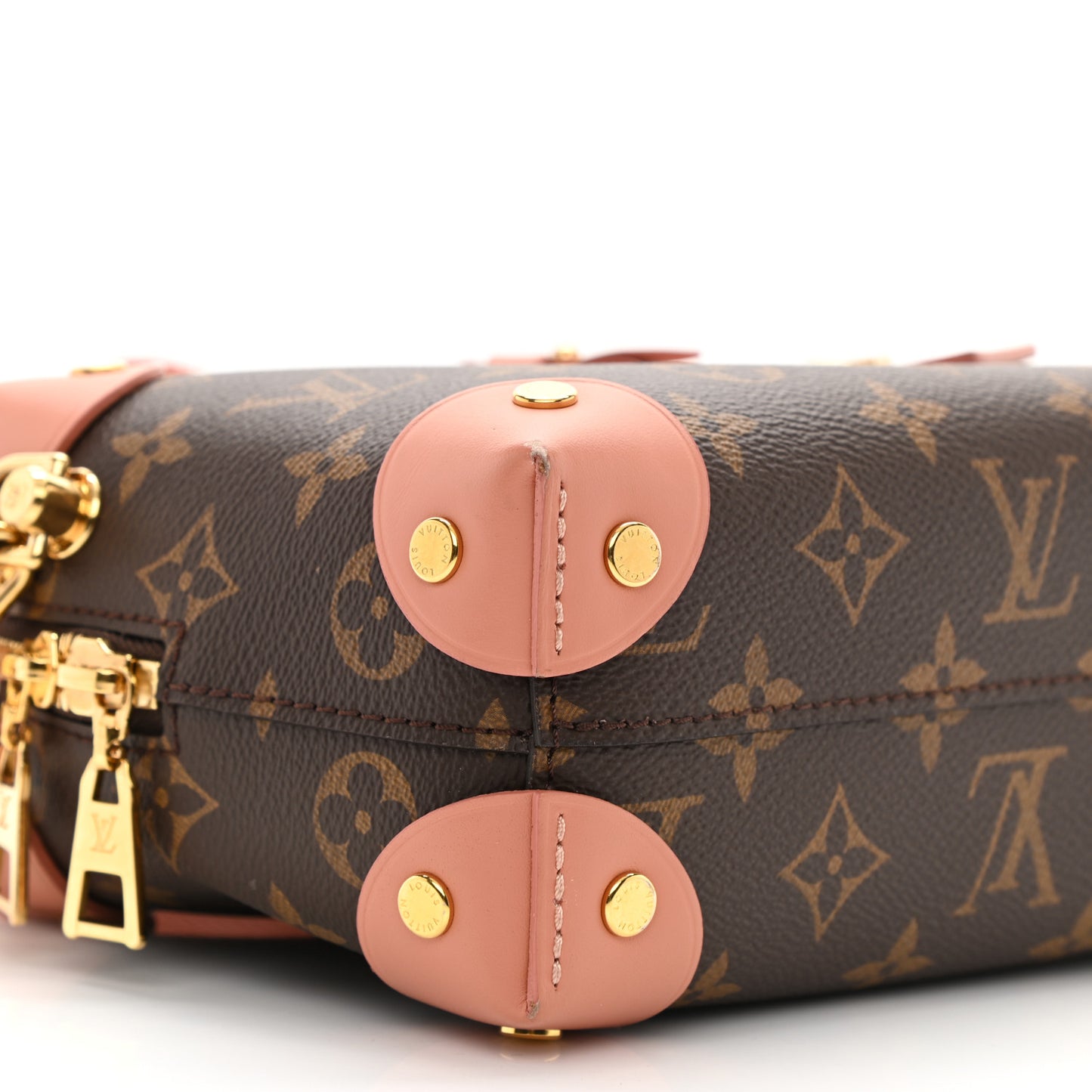 L*V*T Handbag Beige, Brown, Pink Petite Malle Souple