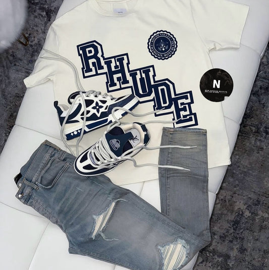 R*ude T-shirt xAm*ri Jeans x skate