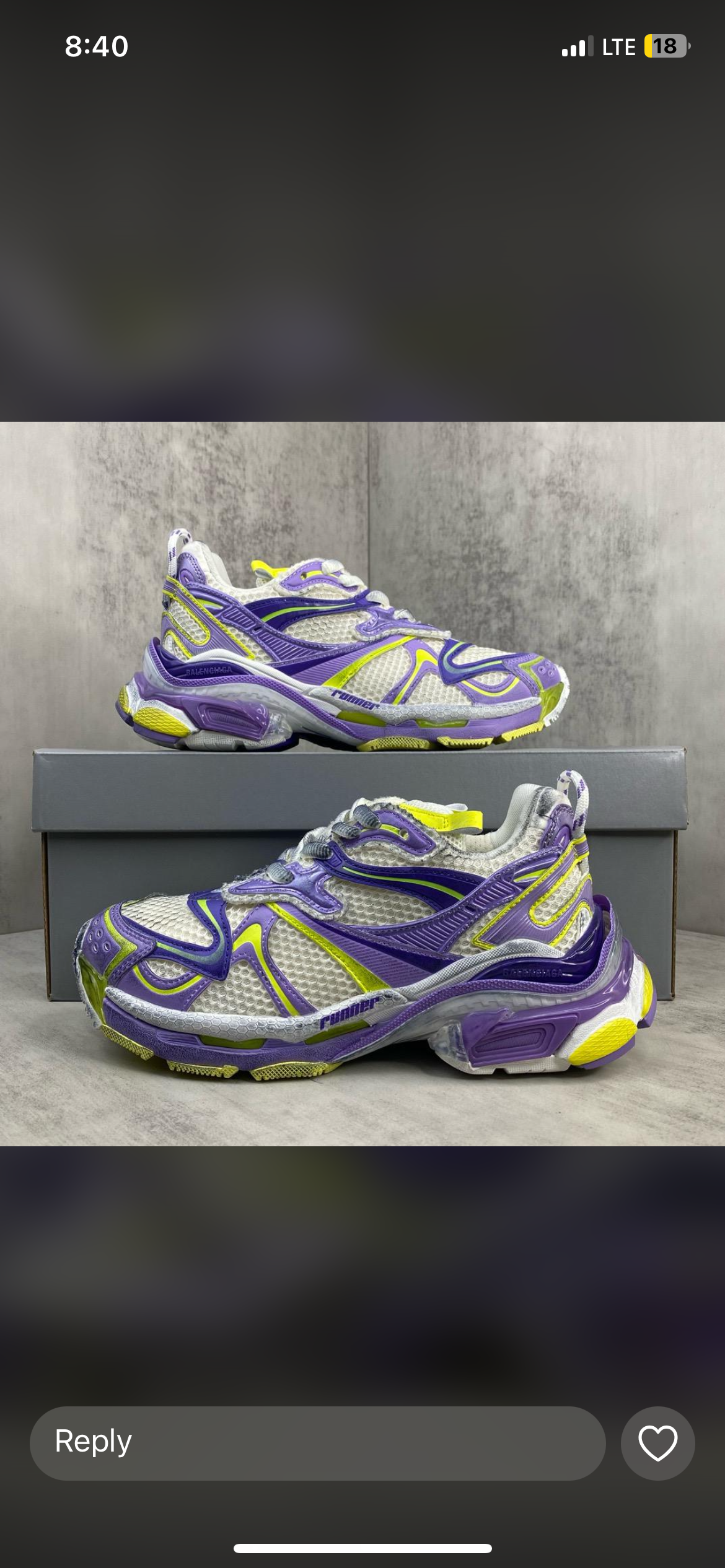 B*lenciaga Runner 2.0 Lilac Purple