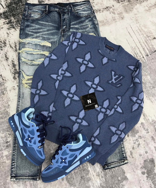 L*v sweater xAm*ri Jeans x skate