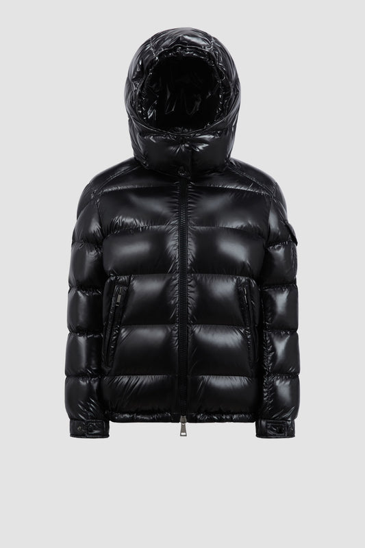 M*ncler MAIRE HOODED SHORT DOWN JACKET Black