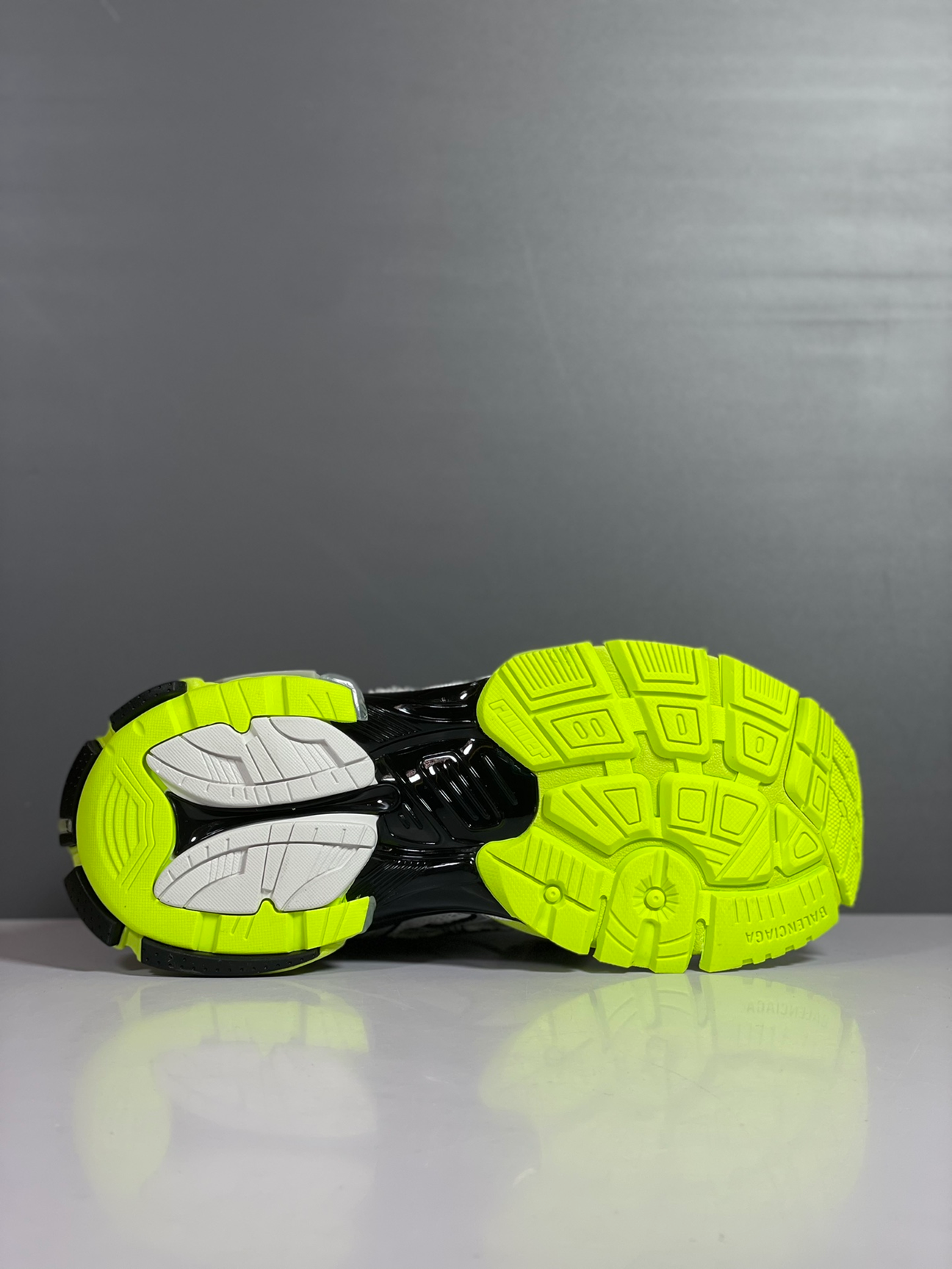 B*lenciaga Runner White Neon Yellow