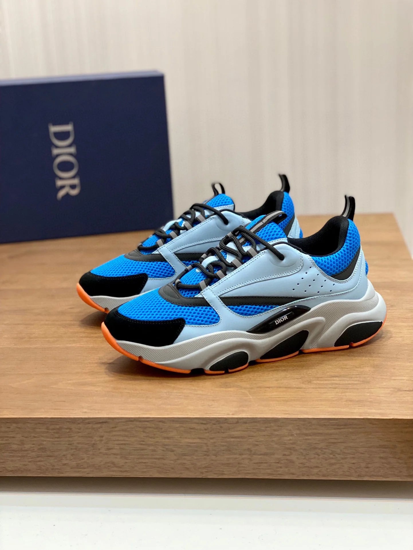D*or B22 Blue Technical Mesh Light Blue Grey Orange