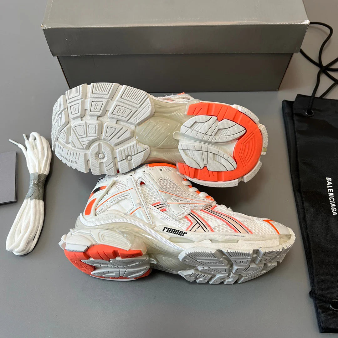 B*lenciaga Runner Trainer Fluo Orange
